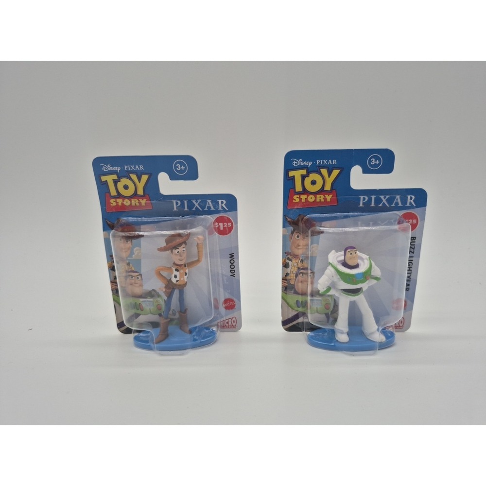 Diney TOY Story Woody And Buzz Lightyear Mini Collectable Figures, Sealed, New